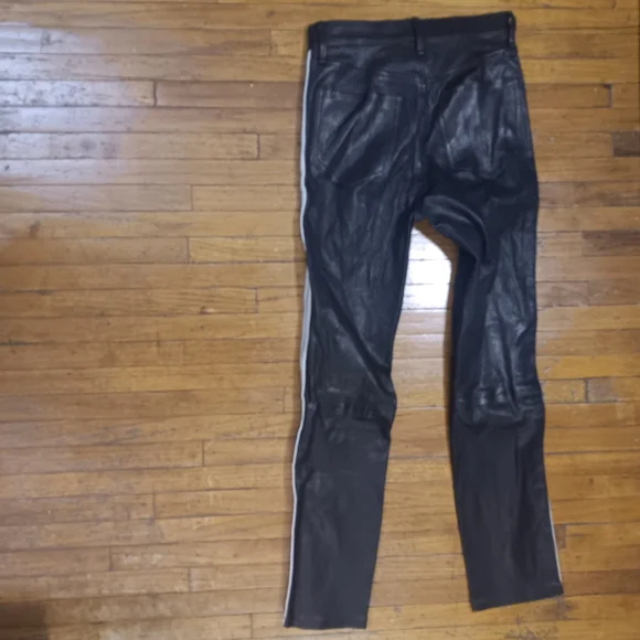 Rag & Bone Black Leather Pants - Picture 8 of 10